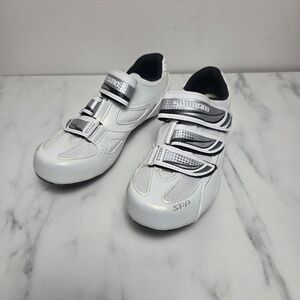 Shimano Women White Cycling Shoes with SPD Compatibility